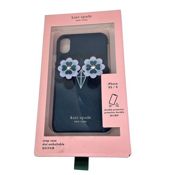 Kate Spade Iphone X / XS OWL applique phone case - Picture 1 of 6